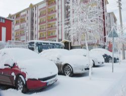 Erzurum'da kar yağışı!..