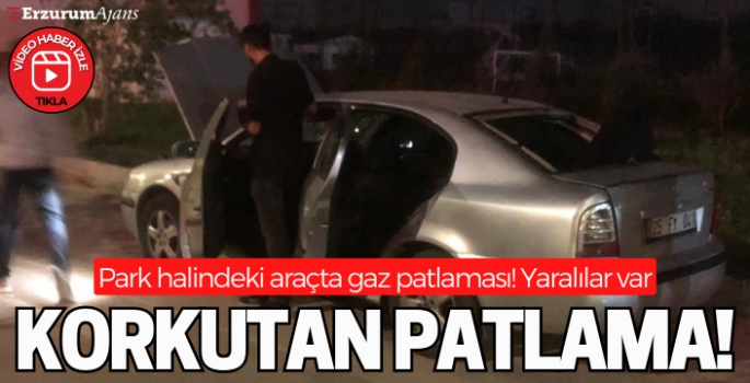 Arabada sıkışan gaz patladı, 4 arkadaş hastanelik oldu