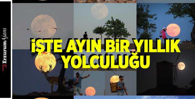 Ayın 1 yıllık yolculuğu Türkiye'den görüntülendi