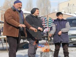 Erzurum'da dondurucu soğuklar