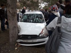 Erzurum'da trafik kazası: 2 yaralı