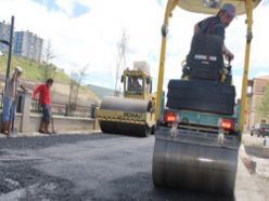 Akşemsettin caddesi'nde asfalt çalışması yapıldı