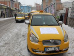 Erzurum'da sarı eylem