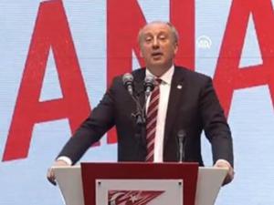 CHP'nin Cumhurbaşkanı adayı Muharrem İnce