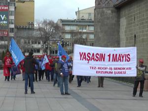 Erzurum'da 1 Mayıs coşkuyla kutlandı