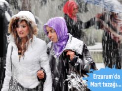 Erzurum'da Mart tozağı...