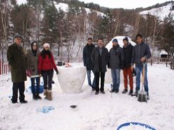 7. Ulusal Erzurum kar heykeli yarışması başladı