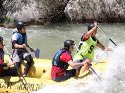 Erzurum'da Rafting coşkusu