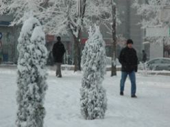 Erzurum'da soğuk hava etkili oluyor