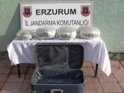 Erzurum'da 39 kilo esrar ele geçirildi