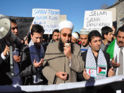 Erzurum'da İsrail protesto edildi