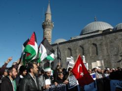 Erzurum'da İsrail protestosu