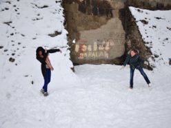 Erzurum'dan kar manzaraları