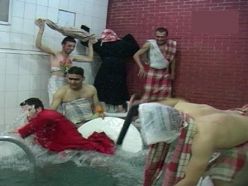 Hamamda 'Harlem Shake' dansı