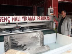 Pasinler'de halı yıkama fabrikası açıldı