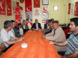 Saadet Partisi Heyeti Pasinler'de