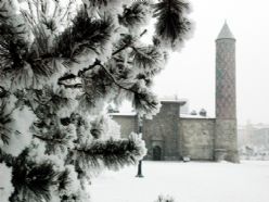 Erzurum'dan eşsiz kar manzaraları