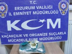 Erzurum'da 1 kilo 500 gram esrar ele geçirildi