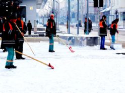 Erzurum'da kar yağışı