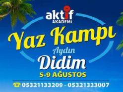 Aktif akademi yaz kampı Aydın'da yapılacak