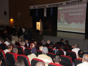 Necmettin Nursaçan, Erzurum'da Konferans verdi