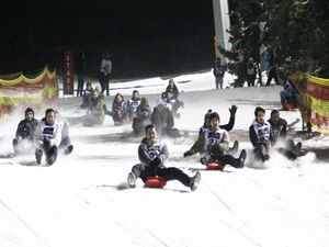 Palandöken'de 'gece kızağı' yarışması