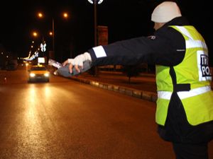 Erzurum'da polisten alkol denetimi