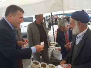 MHP adayları Çimen ve Hızarcı, Aşkale'de...