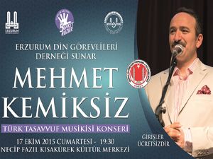  Erzurum'da tasavvuf musikisi konseri