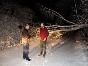 Erzurum'da kar çilesi başladı