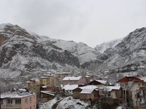 Oltu beyaza büründü