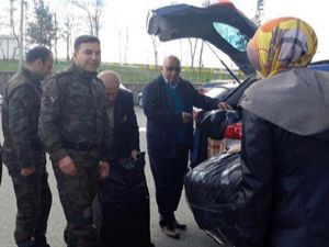 Erzurum Kent konseyi'nden kahramanlara sevgi paketi