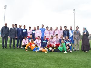 Erzurum'da engelli futbol müsabakası