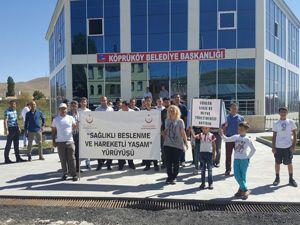 Köprüköy'de halk sağlığı yürüyüşü düzenlendi