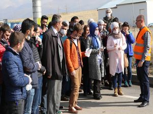 Çevre mühendisleri katı atık tesisini gezdi