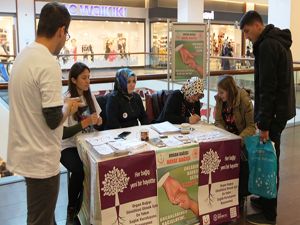 Erzurum İl Sağlık Müdürlüğü organ bağışı standı açtı