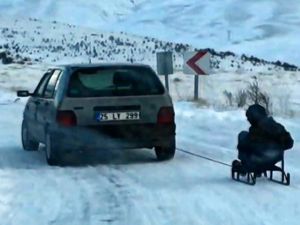 Halkın kamerasından Erzurum'da kış