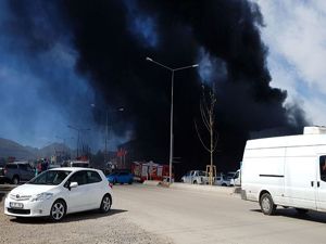 Erzurum'da korkutan yangın