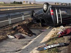 Erzurum'da feci kaza: 1 ölü, 2 yaralı