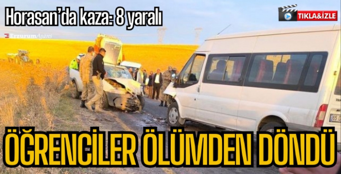 Horasan'da kaza: 8 yaralı