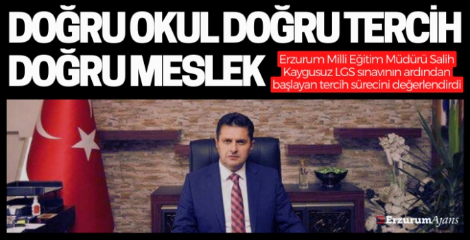 Kaygusuz; Başarısı sırası, doğru tercihe götürür