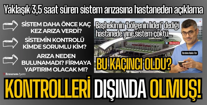 'Bu kaçıncı arıza?' sorusuna cevap vermediler!