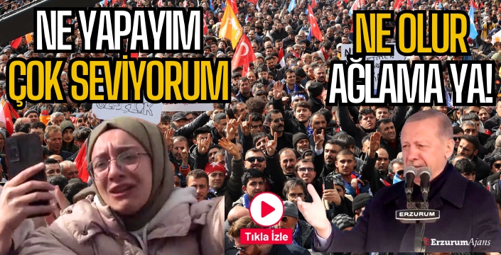 Erdoğan ağlayan genci böyle teselli etti!