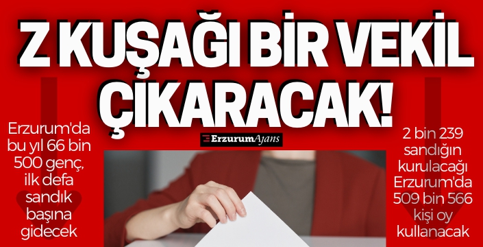 Erzurum'da ilk kez 66 bin 500 genç oy kullanacak!