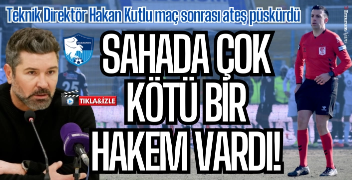 Hakan Kutlu: Ne zaman çıkışa geçsek hakem kararlarıyla engelleniyoruz