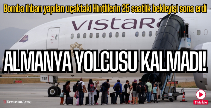 Hindistanlı yolcular Almanya'ya gönderildi