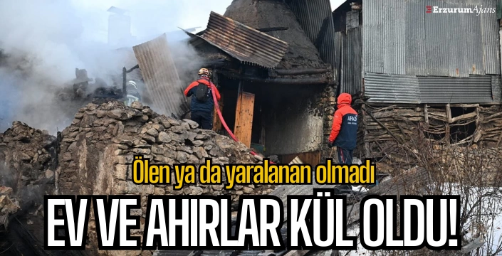 İspir'de korkutan yangın!