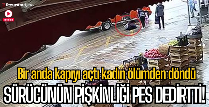 Yanaşırken kapıyı açtı kadın yolcu ölümden döndü - TIKLA İZLE