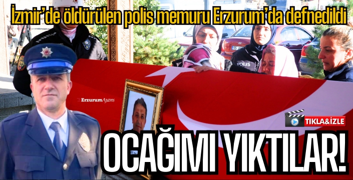 Kurşunların hedefi olan polis memuruna veda