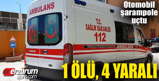 Erzincan'da trafik kazası: 1 ölü, 4 yaralı